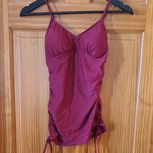 Pretty Burgundy Swim Top